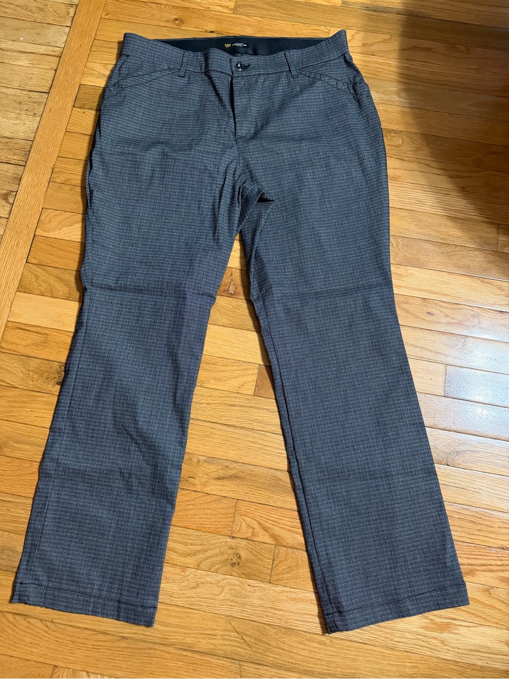 Lee Women’s Gray Checked Dress Pants